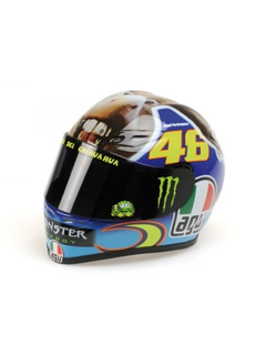 Caschetto Valentino Rossi Heritage VR46 HELMET  MOTO GP Misano 2009 in scala 1:5-1