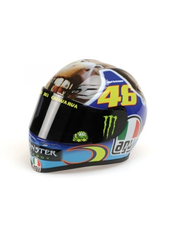 Caschetto Valentino Rossi Heritage VR46 HELMET  MOTO GP Misano 2009 in scala 1:5-1