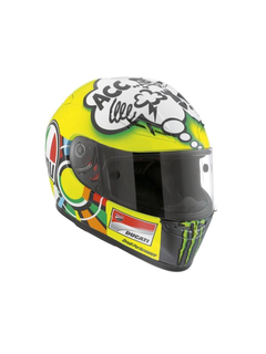 Caschetto Valentino Rossi Heritage VR46 HELMET  MOTO GP Misano 2011 in scala 1:5-1