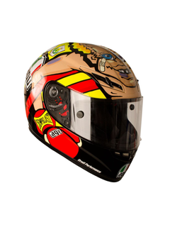 Caschetto Valentino Rossi Heritage VR46 HELMET  MOTO GP Misano 2012 in scala 1:5-1