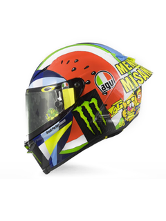 Caschetto Valentino Rossi Heritage VR46 HELMET  MOTO GP Misano 2019 in scala 1:5-1