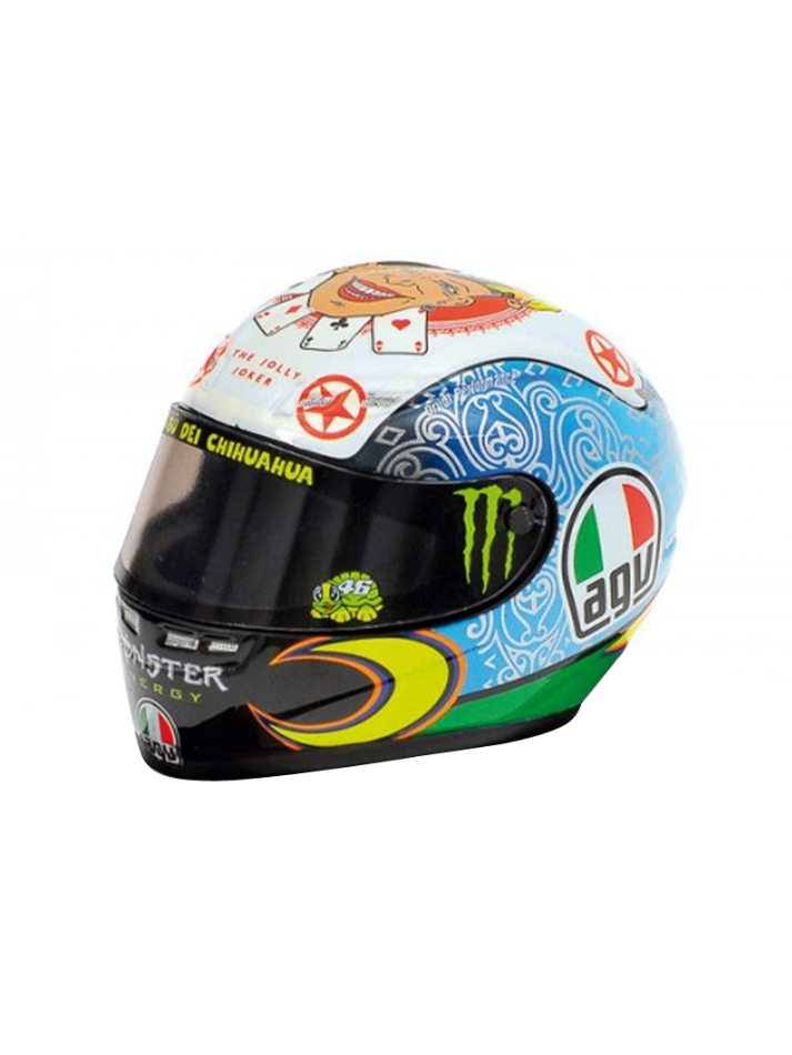 Caschetto Valentino Rossi Heritage VR46 HELMET  MOTO GP Mugello 2010 in scala 1:5-1