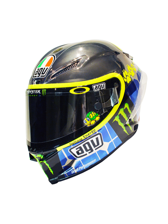 Caschetto Valentino Rossi Heritage VR46 HELMET  MOTO GP Mugello 2014 in scala 1:5-1
