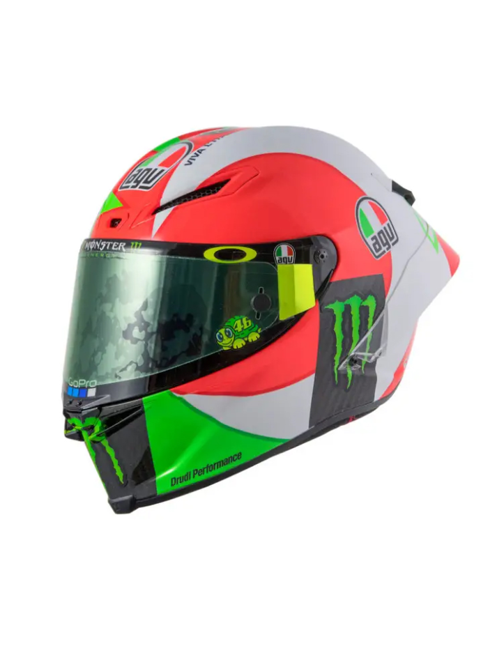 Caschetto Valentino Rossi Heritage VR46 HELMET  MOTO GP Mugello 2018 in scala 1:5-1