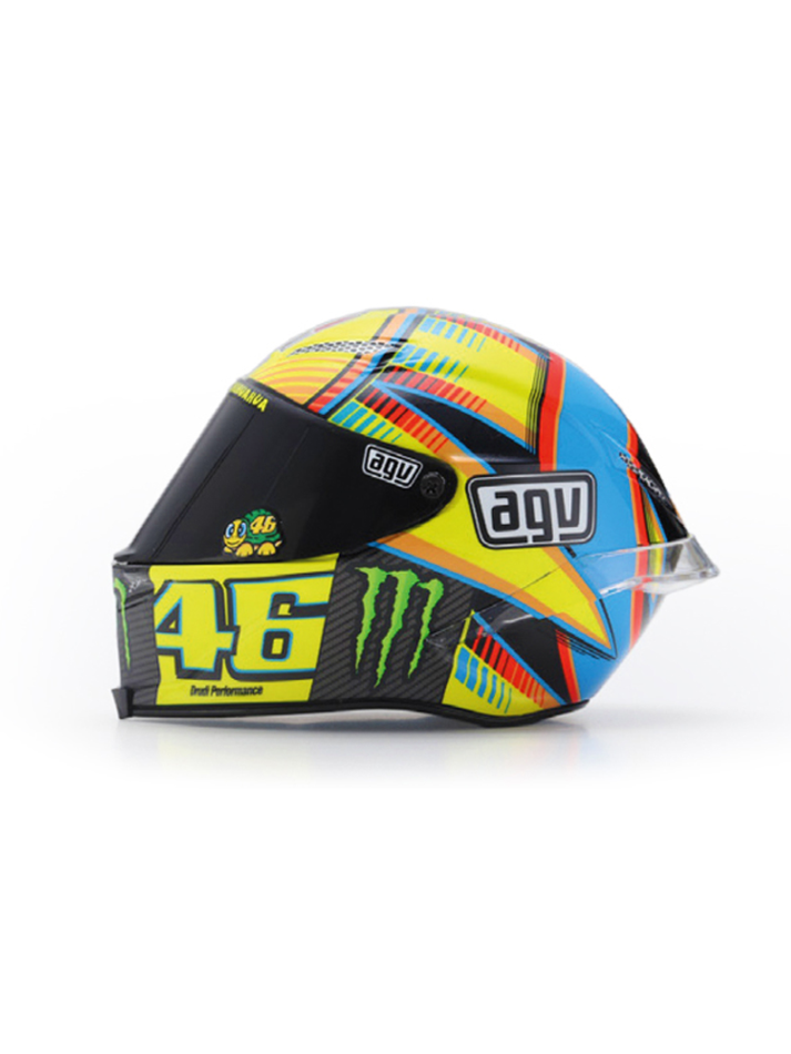 Caschetto Valentino Rossi Heritage VR46 HELMET  MOTO GP Season 2014 in scala 1:5-1