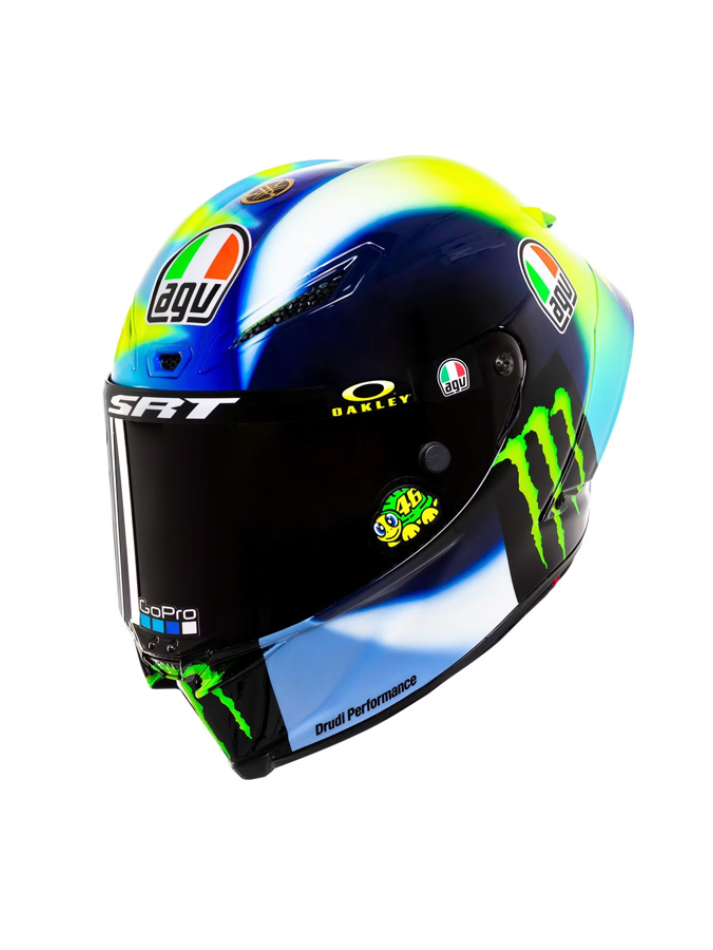 Caschetto Valentino Rossi Heritage VR46 HELMET  MOTO GP Season 2021 in scala 1:5