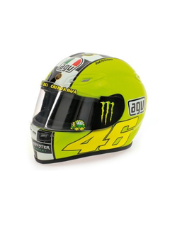 Caschetto Valentino Rossi Heritage VR46 HELMET  MOTO GP Winter test 2009 in scala 1:5-1
