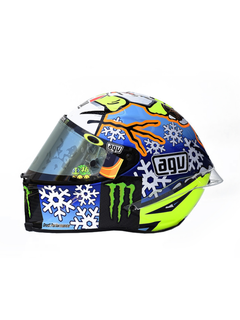 Caschetto Valentino Rossi Heritage VR46 HELMET  MOTO GP Winter test 2016 in scala 1:5-1