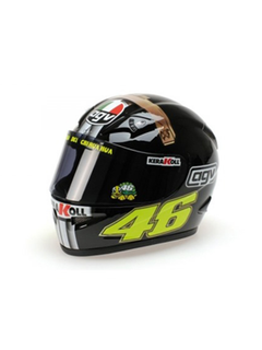 Caschetto Valentino Rossi Heritage VR46 HELMET MOTO GP test 2007 in scala 1:5-1