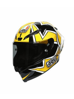 Caschetto Valentino Rossi Heritage VR46 HELMET MOTO GP Laguna Seca 2005 in scala 1:5-1