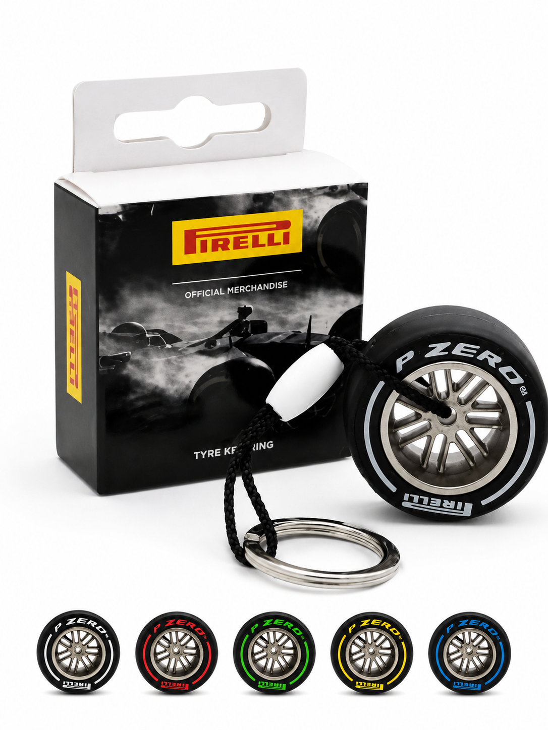 PIRELLI Keyring Tyre – Portachiavi Pneumatico Ufficiale in vari colori-1