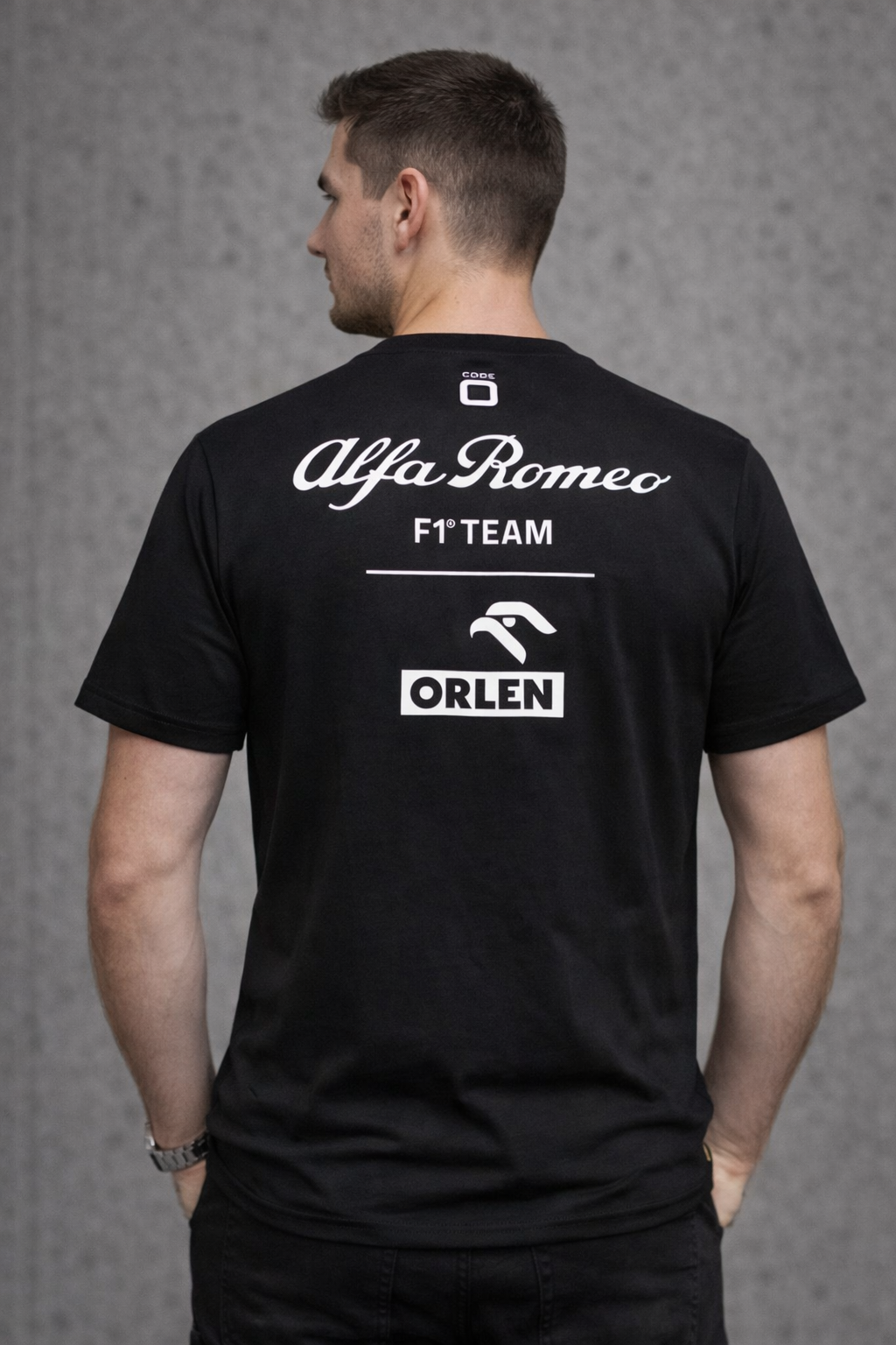 T-shirt da uomo black collezione speciale Monza - Italian GP Alfa Romeo-3