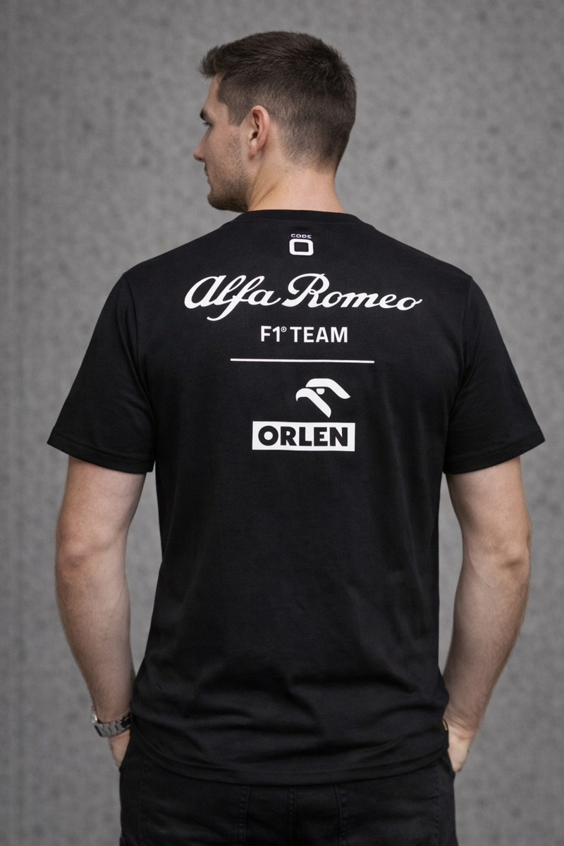 T-shirt da uomo black collezione speciale Monza - Italian GP Alfa Romeo-3