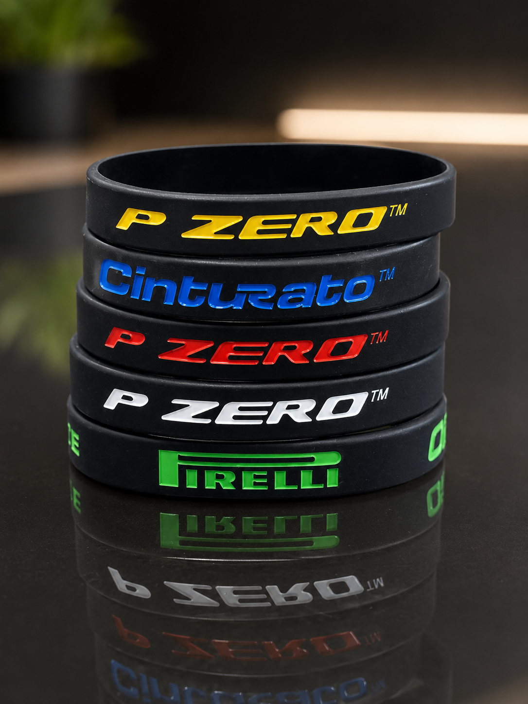 PIRELLI Bracelets Set (5 pcs) Multicolor – Set Braccialetti Ufficiali-2