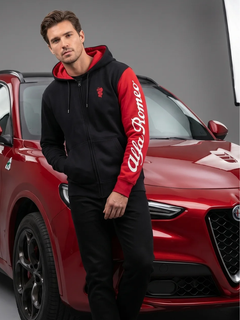 Felpa Alfa romeo con scritta sul braccio-5