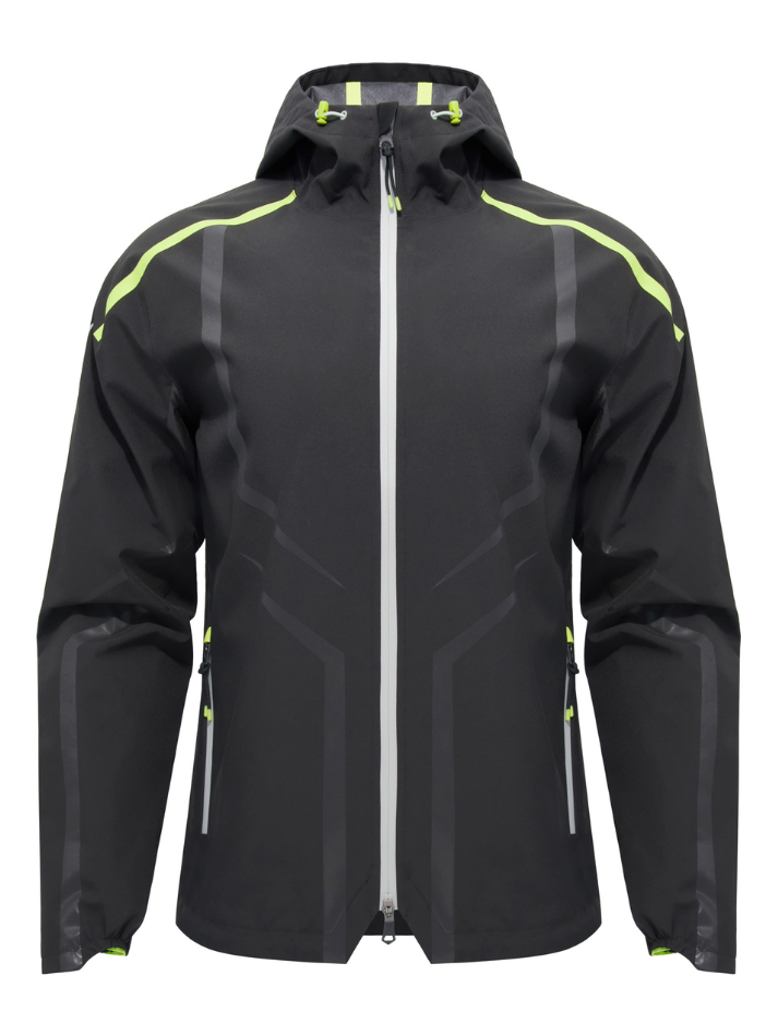 Lamborghini Activewear Giacca da pioggia black/green