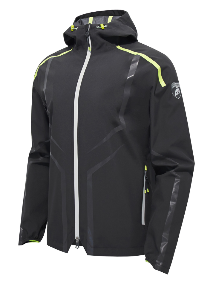 Lamborghini Activewear Giacca da pioggia black/green-3