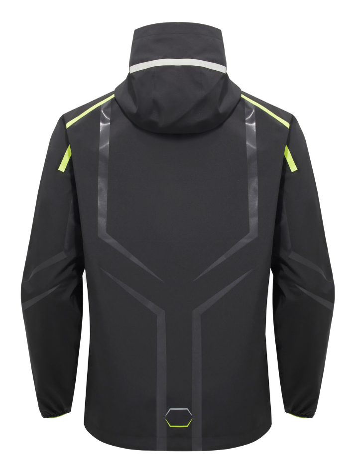 Lamborghini Activewear Giacca da pioggia black/green-5