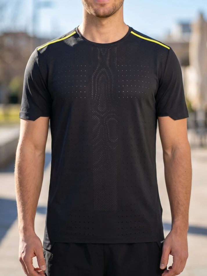 Lamborghini Activewear T-shirt uomo black/green-1