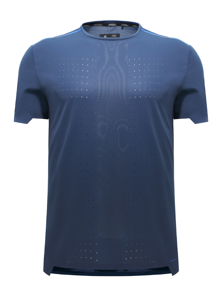 Lamborghini Activewear T-shirt uomo black/blue-2