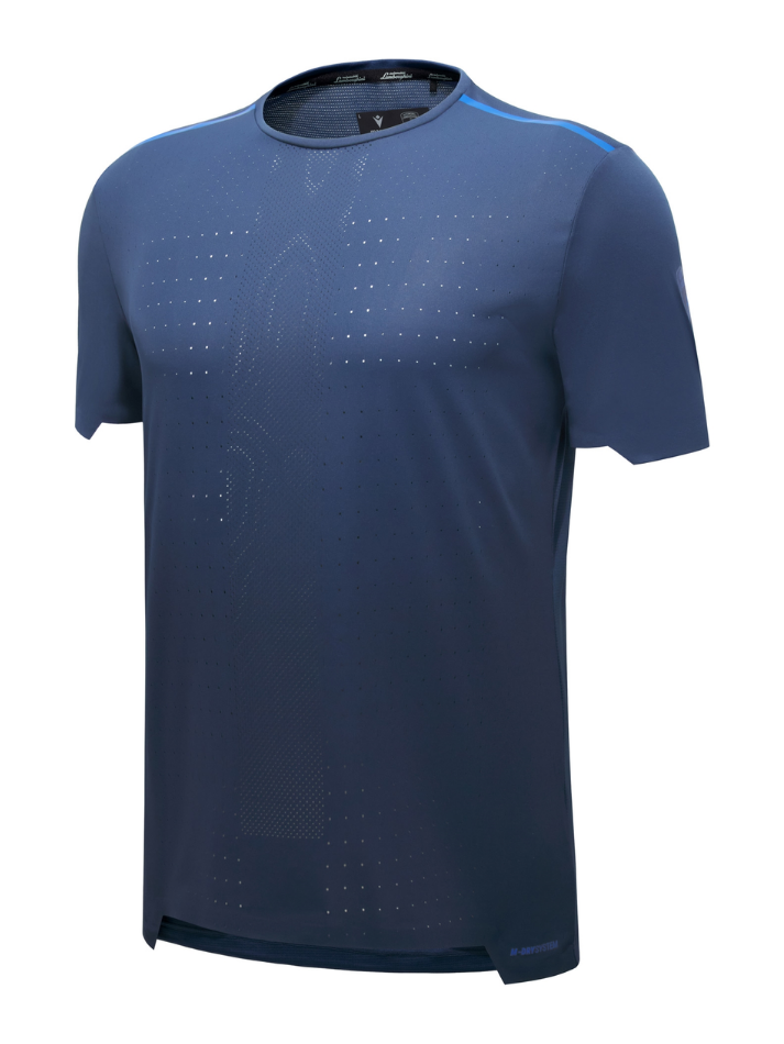 Lamborghini Activewear T-shirt uomo black/blue-3