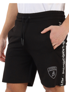 Pantaloncino da uomo lamborghini con logo bianco laterale-1