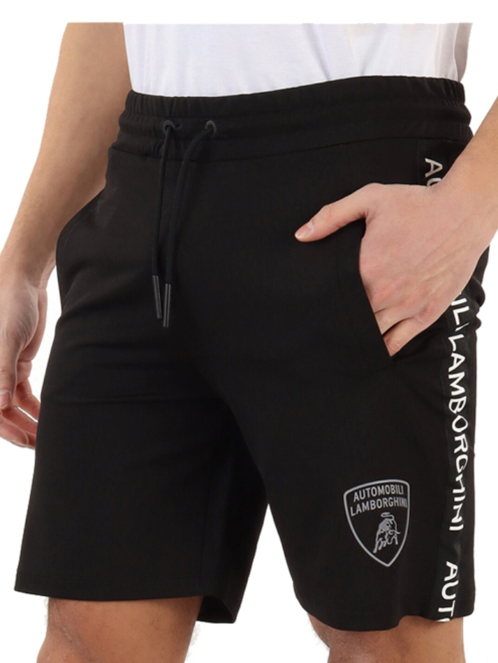 Pantaloncino da uomo lamborghini con logo bianco laterale