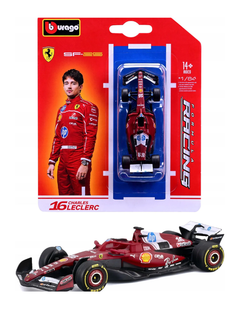 Modellino Burago in scala 1:64 FERRARI - F1 SF-25 2025 #16 LECLERC-1