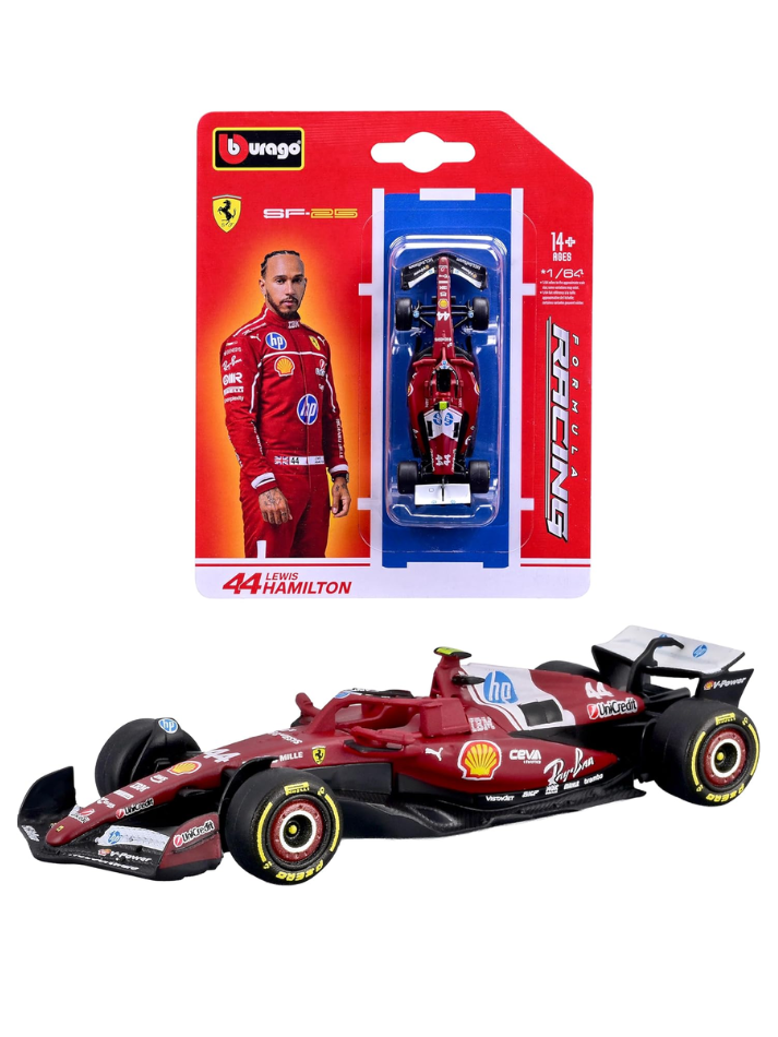 Modellino Burago in scala 1:64 FERRARI - F1 SF-25 2025 #44 HAMILTON-1