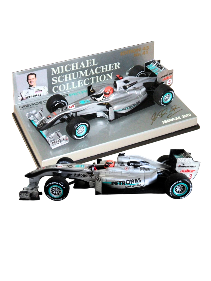 Modellino F1 Minichamps 1:43 Mercedes GP F1 Team MGP W01 2010 #3 Michael Schumacher-1