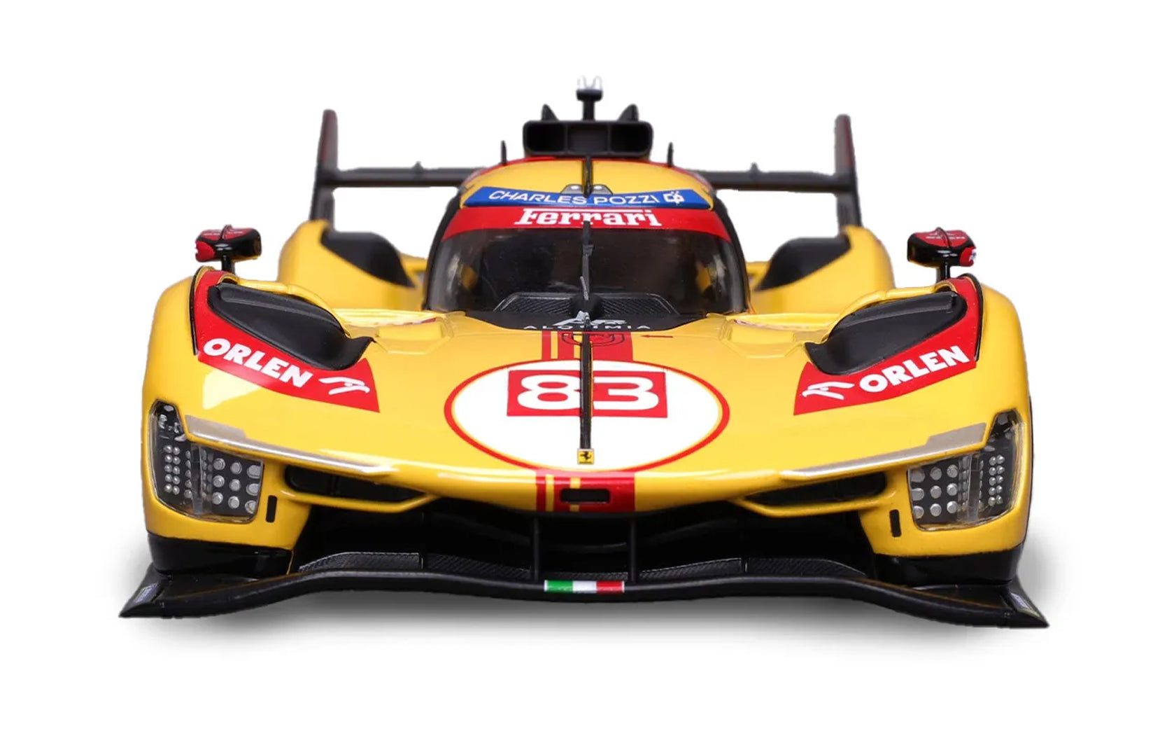 Modellino Auto Burago in scala 1:18 Signature Ferrari 499P Kubica-Ye-Shwartzman #83 Le Mans 2024