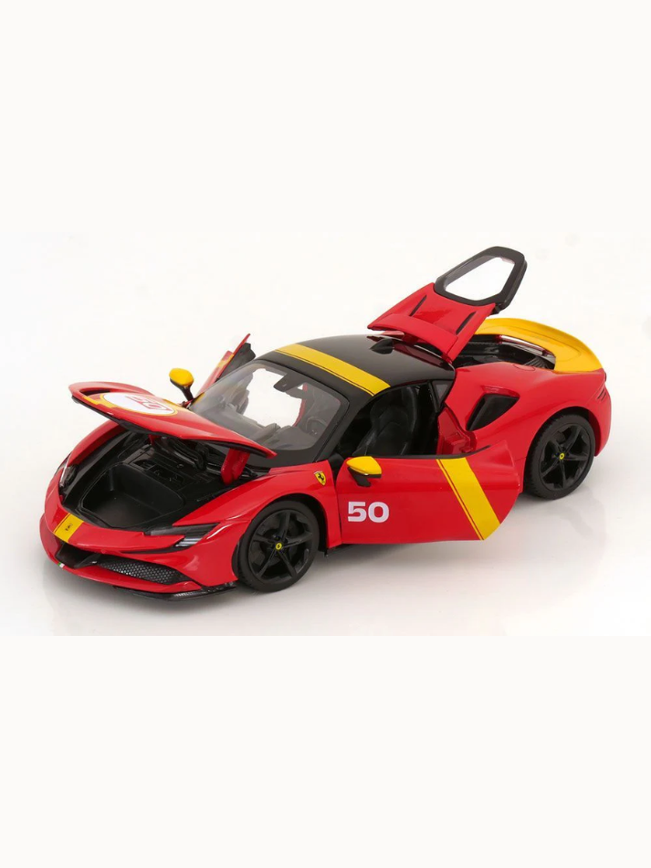 Modellino auto Burago 1:18 FERRARI SF90 STRADALE ASSETTO FIORANO red-2