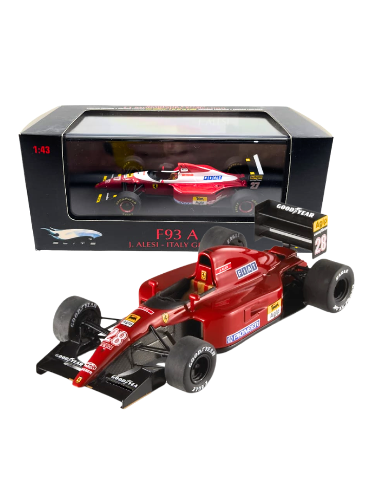 Modellino auto in scala  1:43 ELITE HOT WEELS FERRARI F1-91 J.ALESI - MONACO GP91-1