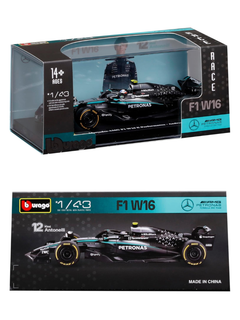 Modellino auto Burago in scala 1:43 MERCEDES AMG - F1 W16 2025 #12 KIMI ANTONELLI Signature-3