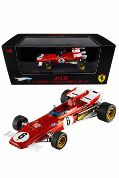 Modellino auto in scala 1:43 ELITE HOT WEELS FERRARI 312B M.ANDRETTI - GP SOUTH AFRICA 1971-1