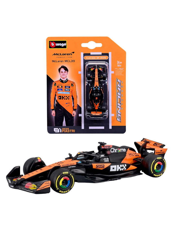 Modellino auto in scala 1:64 McLAREN - F1 MCL39 2025 #81 PIASTRI