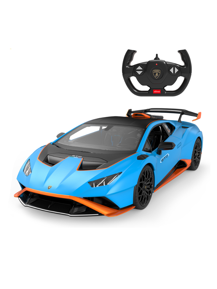 Modellino auto radiocomanta RASTAR in scala 1:24 LAMBORGHINI  HURACAN STO blue-1