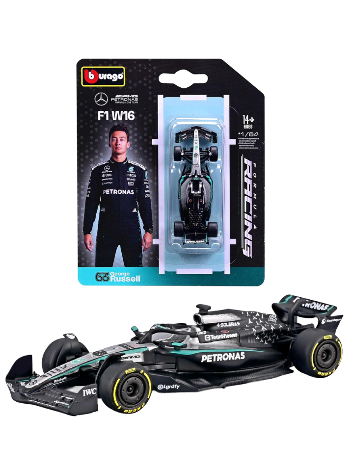 Modellino in scala 1:64 MERCEDES AMG - F1 W16 2025 #63 RUSSELL-1