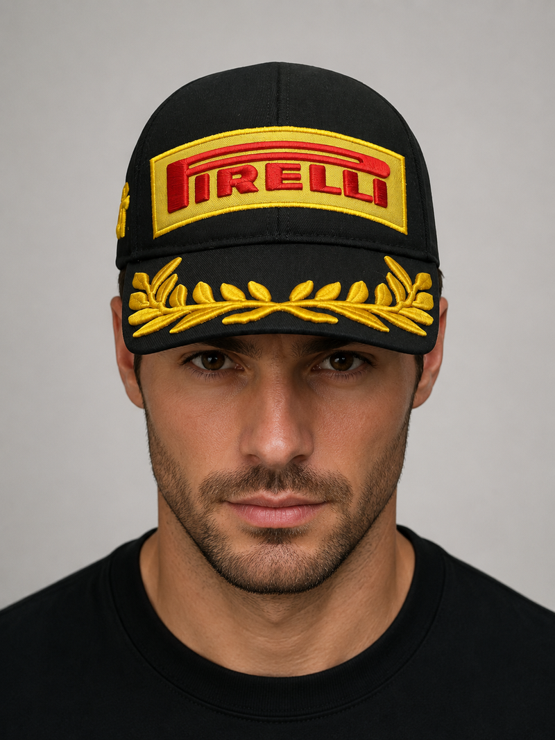 PIRELLI Podium Cap Black – Cappellino Ufficiale Motorsport-1
