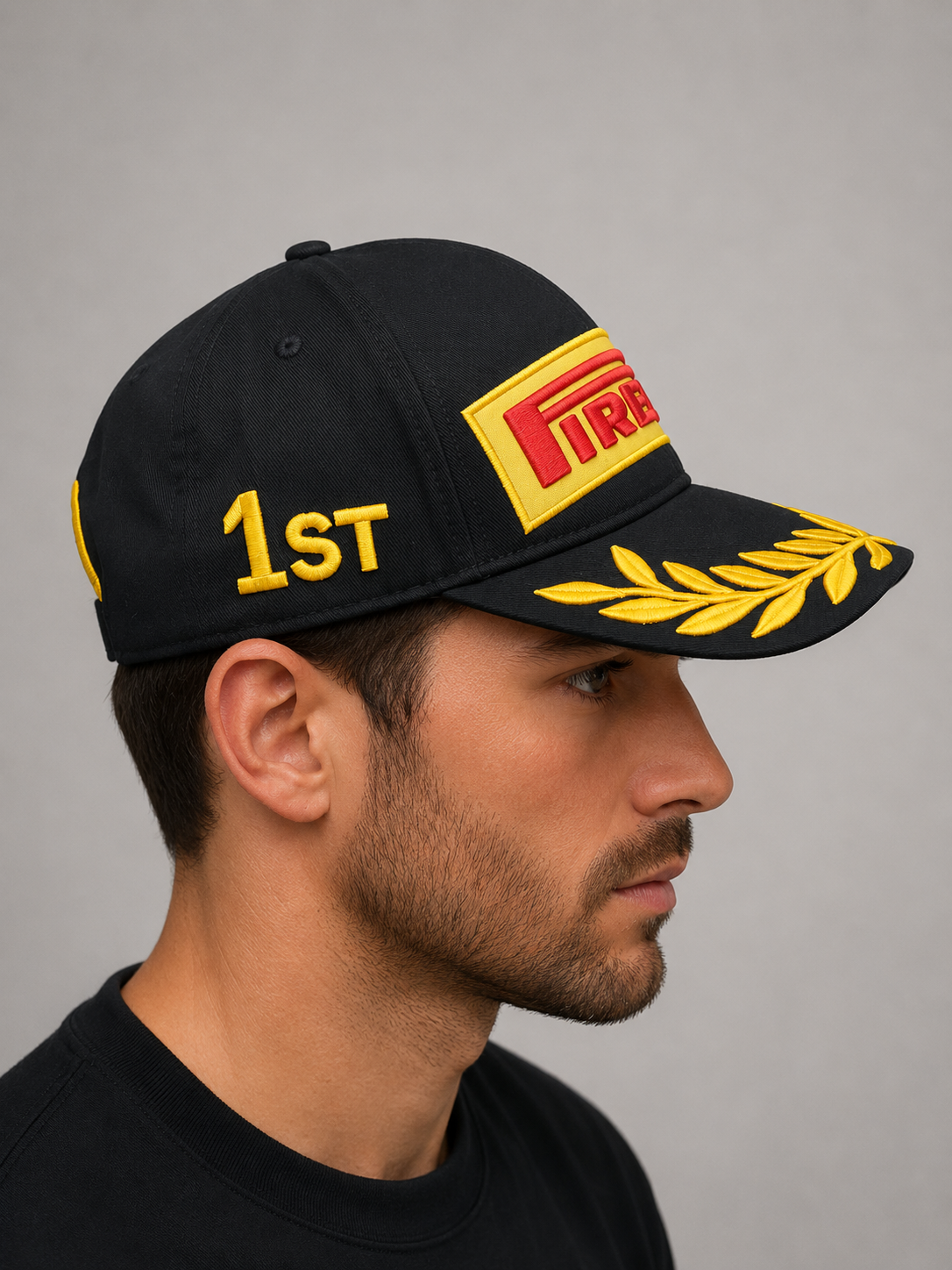 PIRELLI Podium Cap Black – Cappellino Ufficiale Motorsport-3