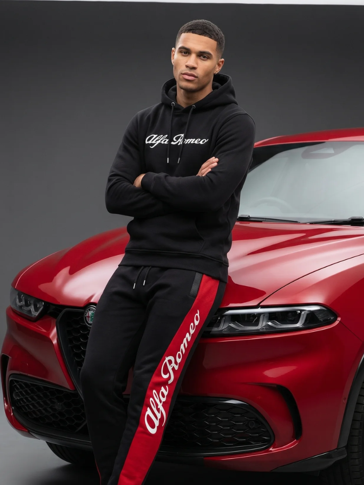 Pantalone Jogger Nero Alfa Romeo nero-4