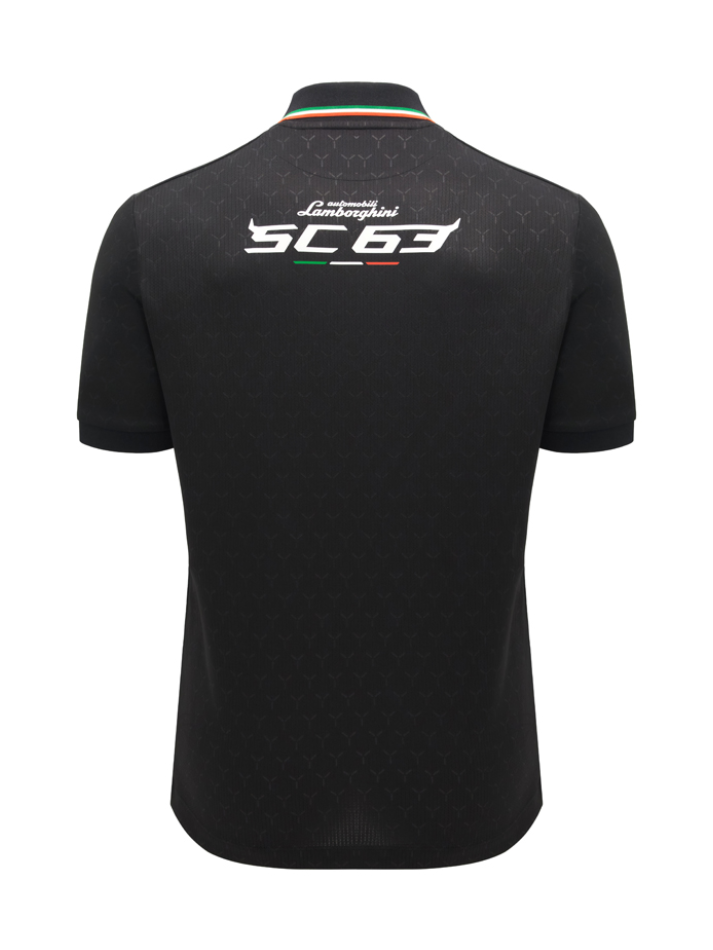Polo Uomo Automobili Lamborghini SC63 2026/27 Nera-3