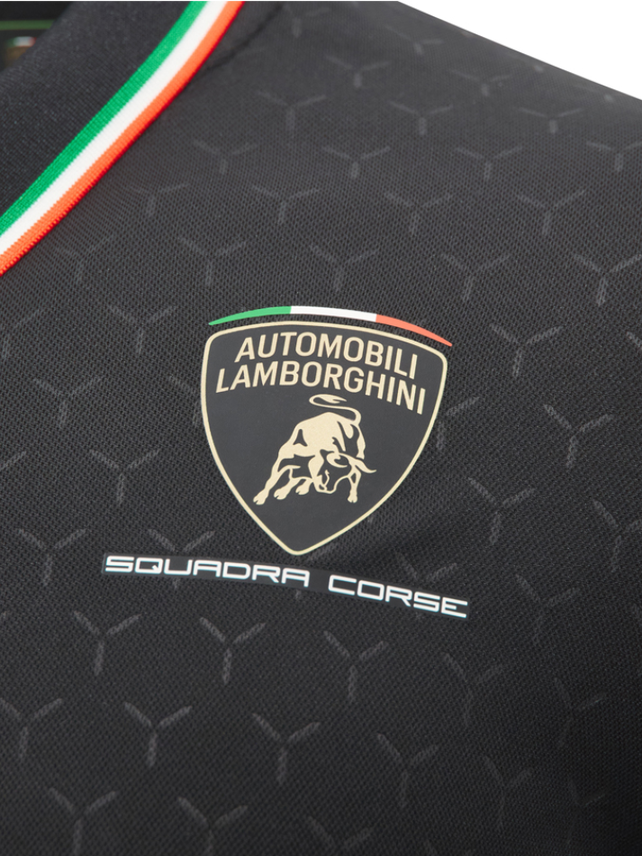 Polo Uomo Automobili Lamborghini SC63 2026/27 Nera-5