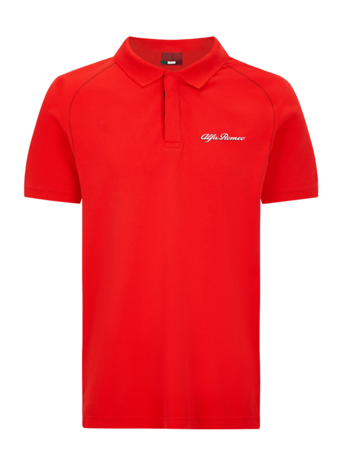 Polo da uomo Alfa Romeo classic red-3