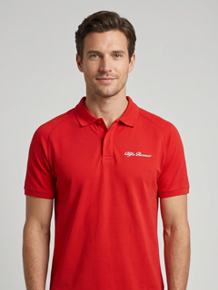 Polo da uomo Alfa Romeo classic red-1