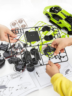 RASTAR Modellino auto con kit montaggio in scala 1:18 Lamborghini Sian FKP37 RC Car Kit Green-5
