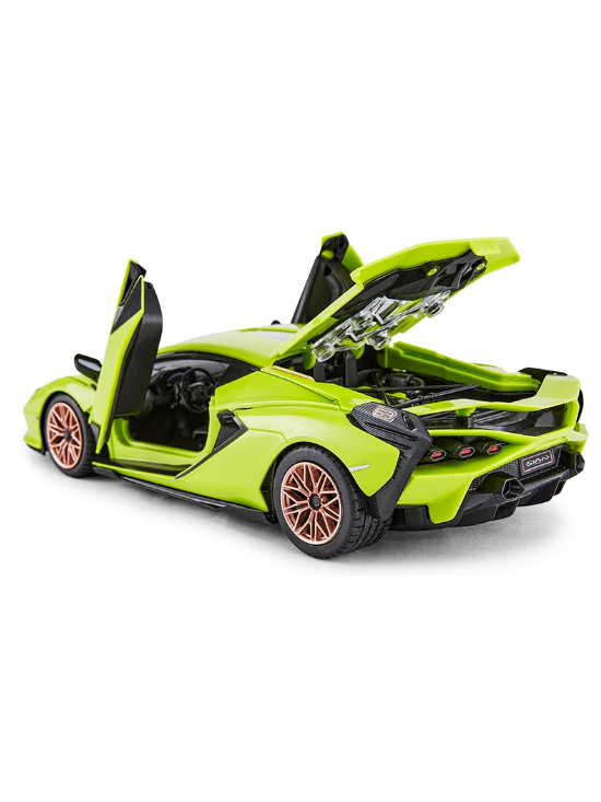 RASTAR Modellino auto con kit montaggio in scala 1:18 Lamborghini Sian FKP37 RC Car Kit Green-7