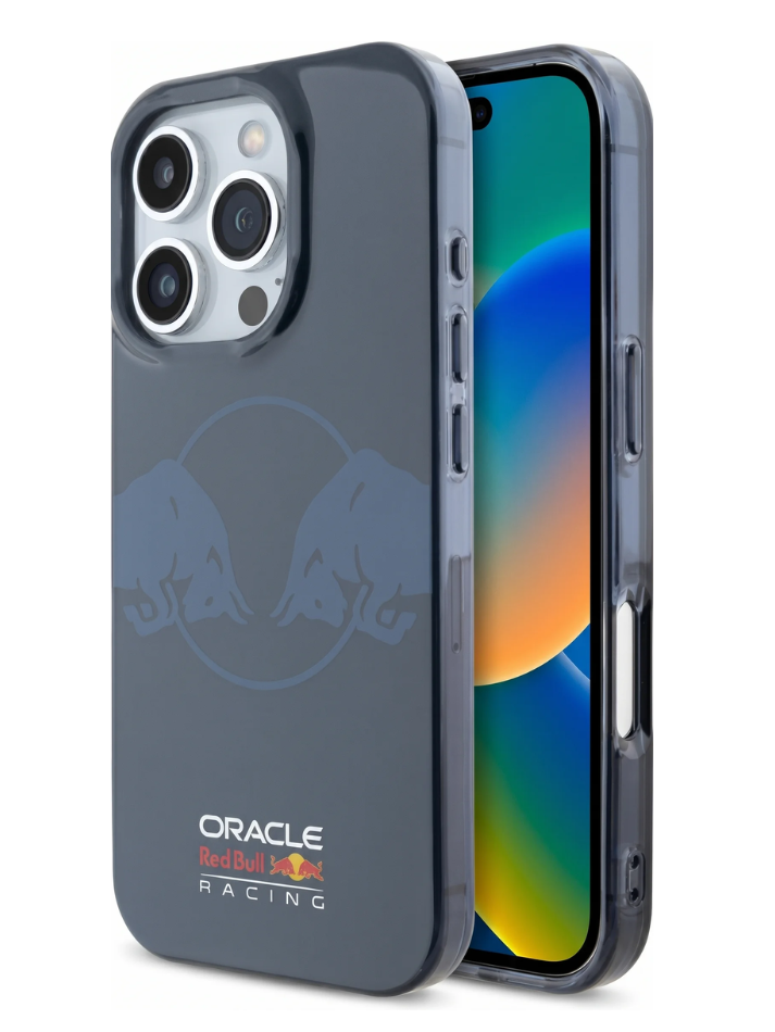 REDBULL RACING - MAGSAFE IML AND TRANSPARENT PC CASE WITH TWO BULLS LOGO - NAVY-7