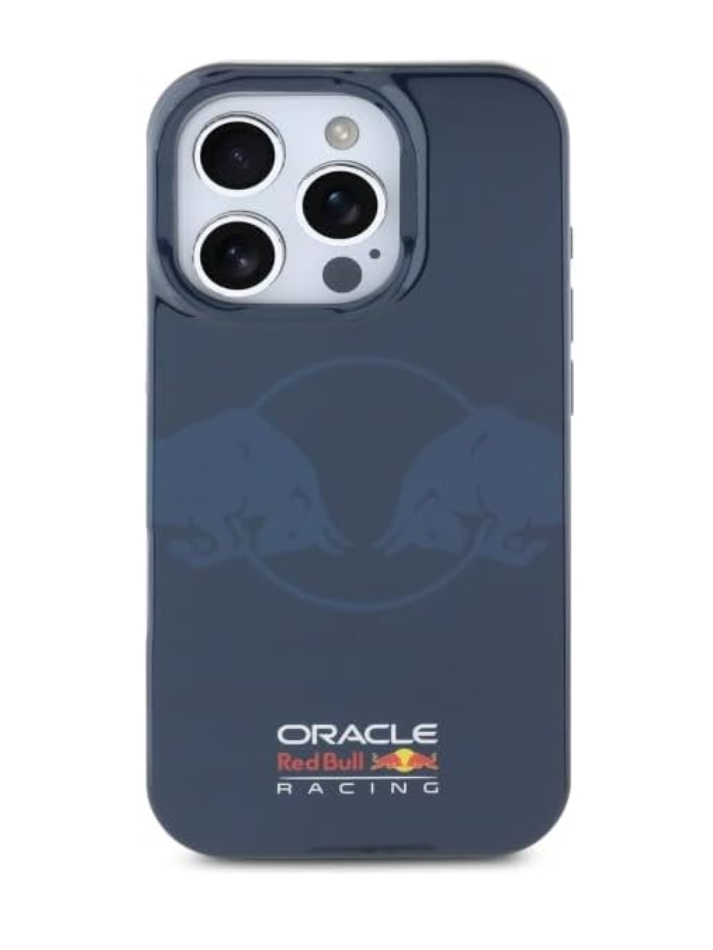 REDBULL RACING - MAGSAFE IML AND TRANSPARENT PC CASE WITH TWO BULLS LOGO - NAVY-1