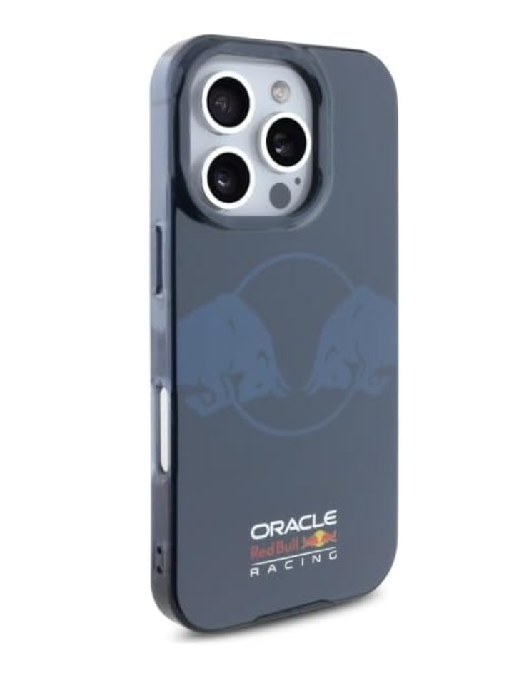 REDBULL RACING - MAGSAFE IML AND TRANSPARENT PC CASE WITH TWO BULLS LOGO - NAVY-2